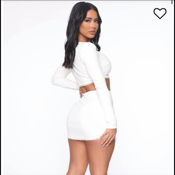 White two piece from fashion nova - Picture 2 of 2
